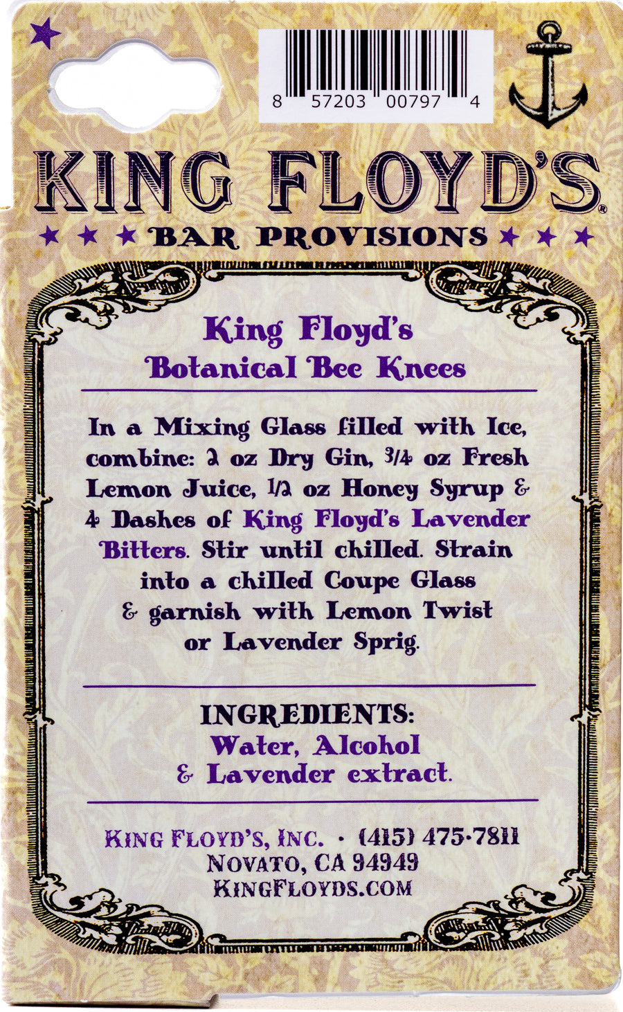 KING FLOYD'S Lavender Bitters