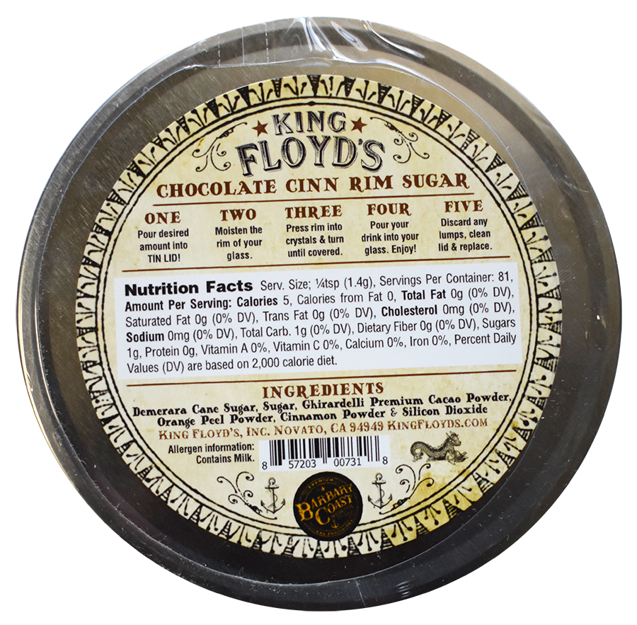 KING FLOYD'S Chocolate Cinn Rim Sugar